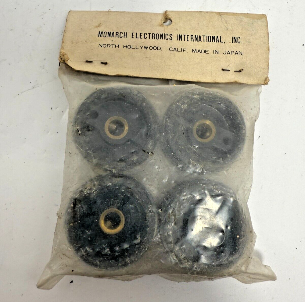 4-Pack Vintage Monarch Bakelite Control Knobs KN-8K Knob