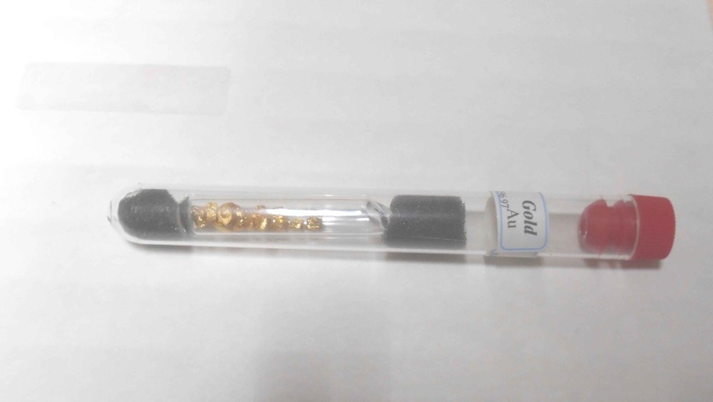 Gold element sample Au 0.05 grams