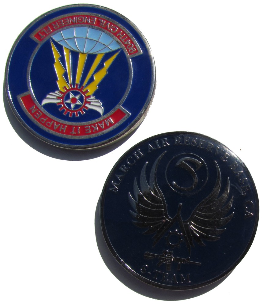 US Air Force 904th Civil Engineer Flight Challenge Coin