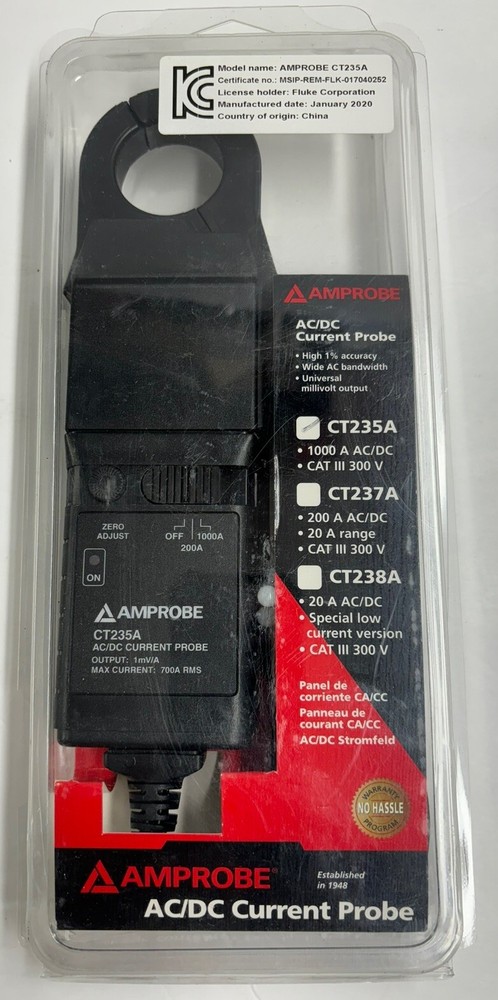 AMPROBE AC/DC Current Probe CT235A