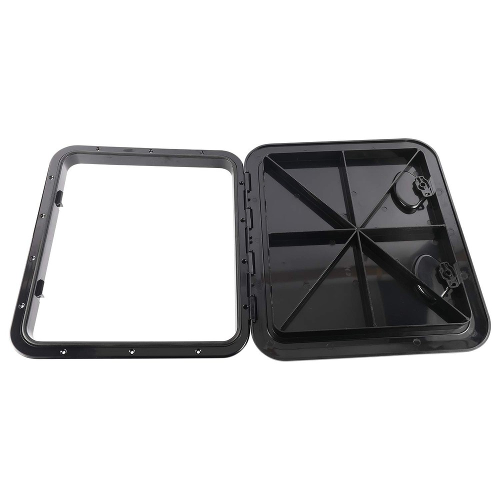 YaeMarine Marine Boat Deck Access Hatch & Lid - Black 20"
