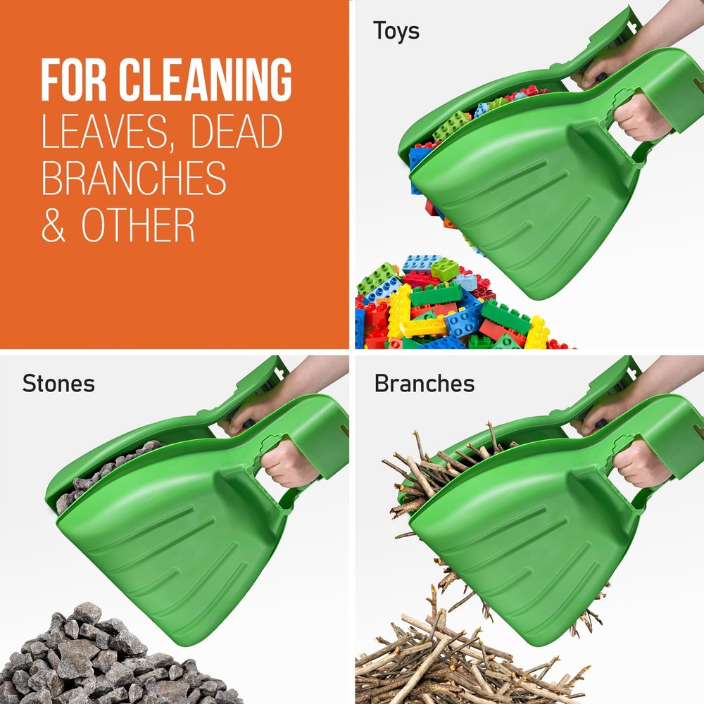 Leaf Collector, Leaf Scoops, Hand Rake for Leaf Picker Upper Gardening Hand T...