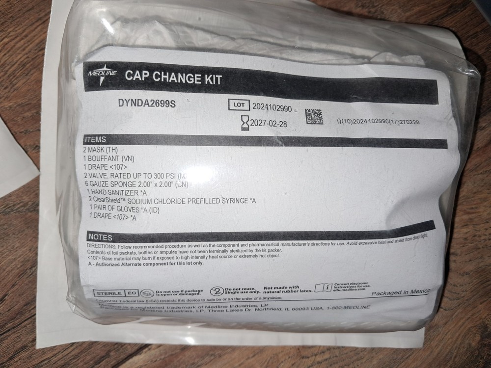Medline Cap Changing Kit