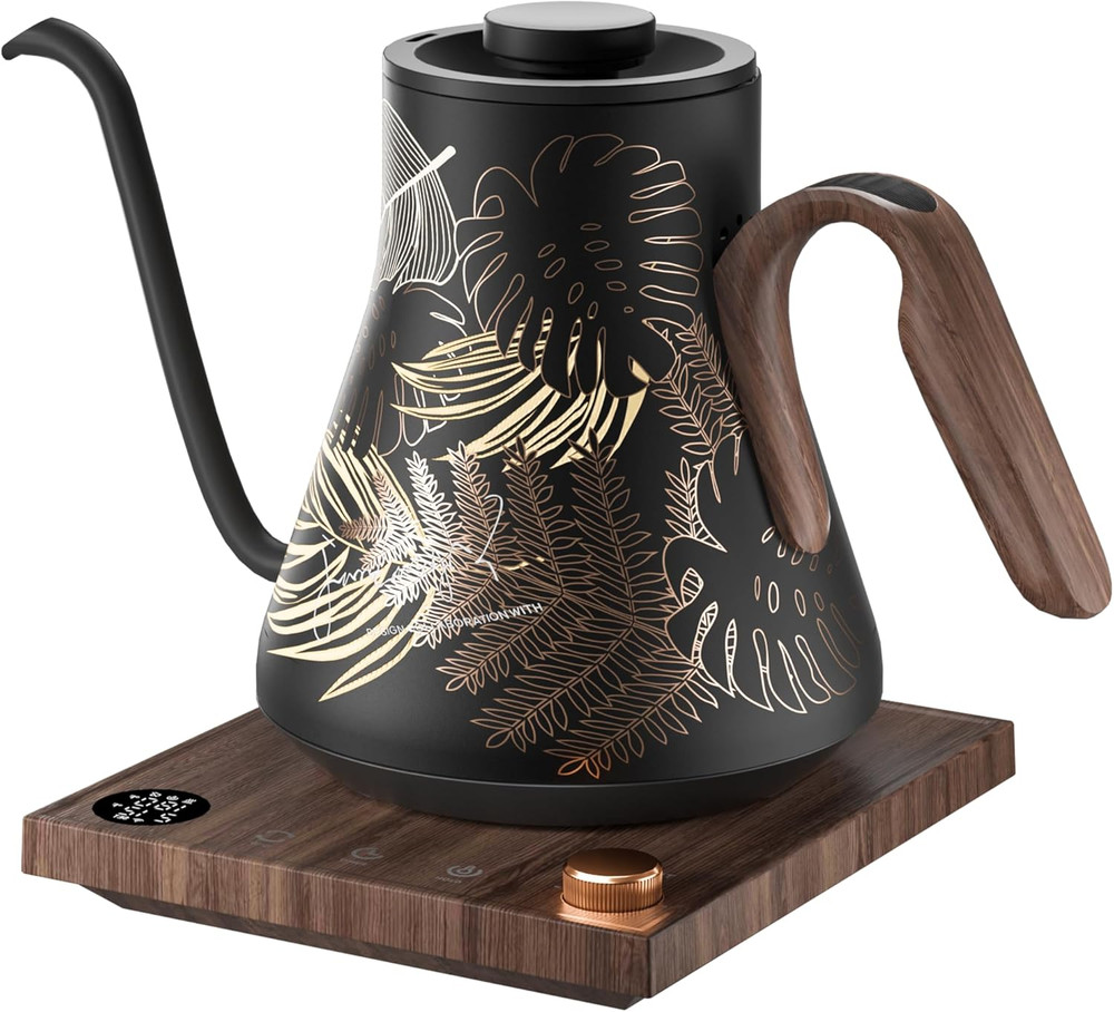 Electric Kettle, Gooseneck Electric Kettle, ±1℉ Precise Temperature Control, Sta