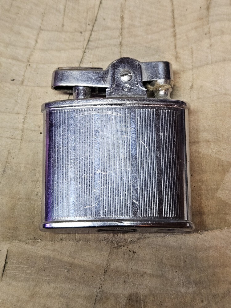 Vintage Ronson Lighter brushed Silvertone Standard Engraved - Untested