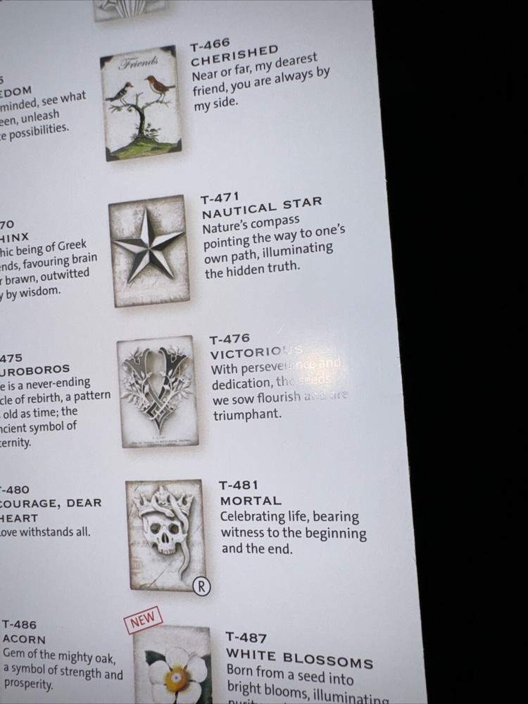 RARE Sid Dickens T-471 Nautical Star Memory Block 3D Tile MINT Black & White