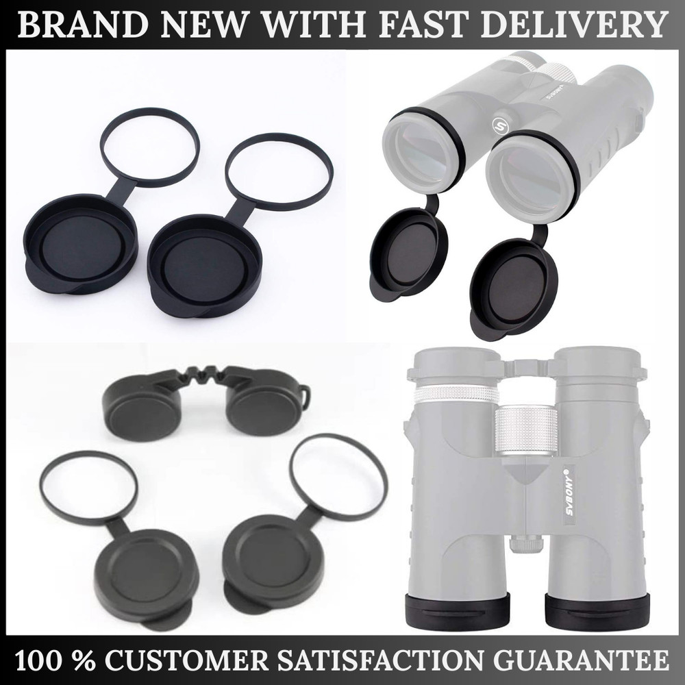 Binocular Objective Lens Caps 52-53mm Rubber Protective Covers