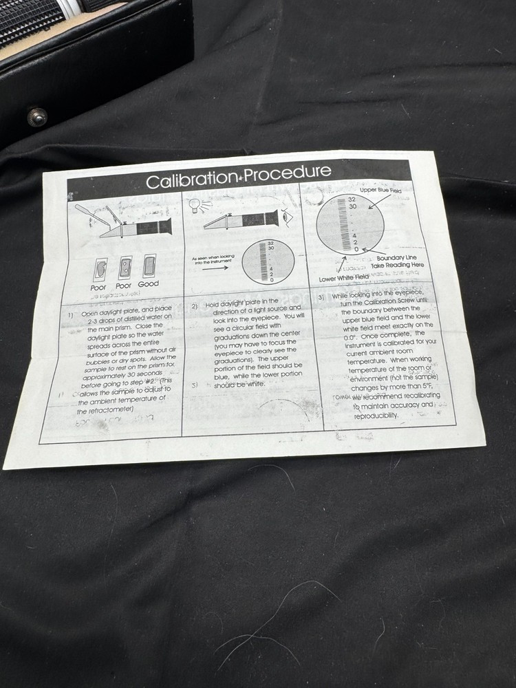 Vintage Westover Model RHB-32 Hand Held Brix Refractometer