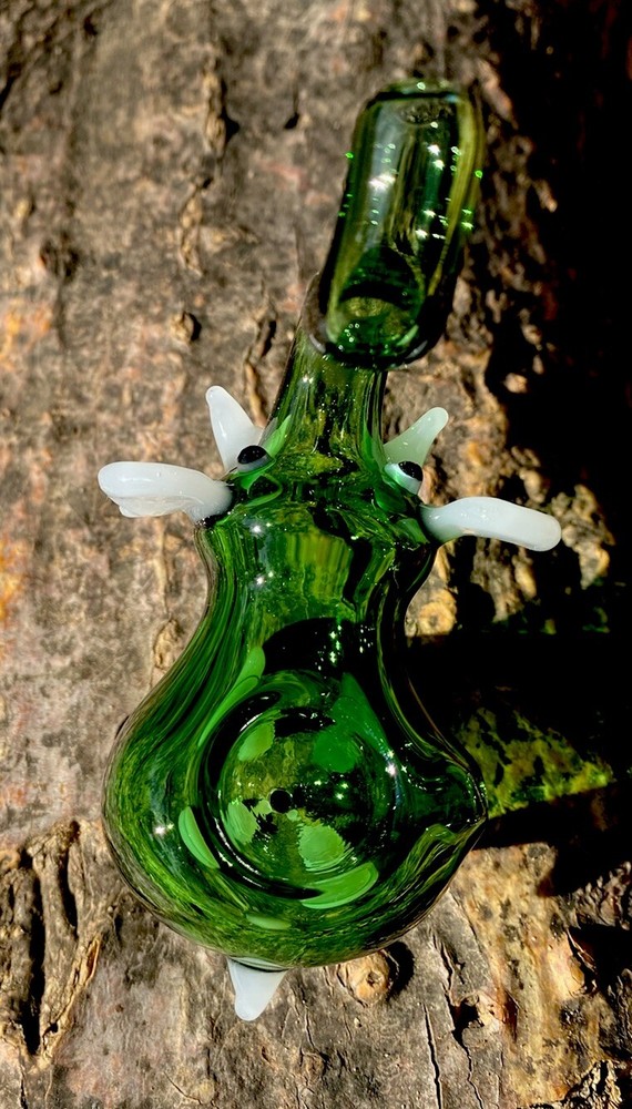 Elephant Glass Pipe Green