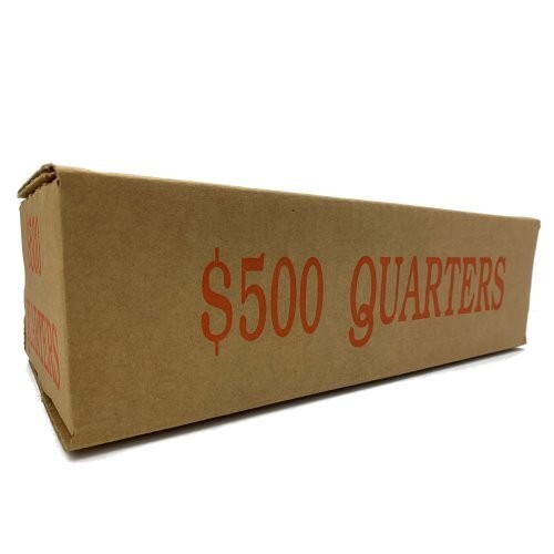 Quarter Orange Coin Roll Storage Box