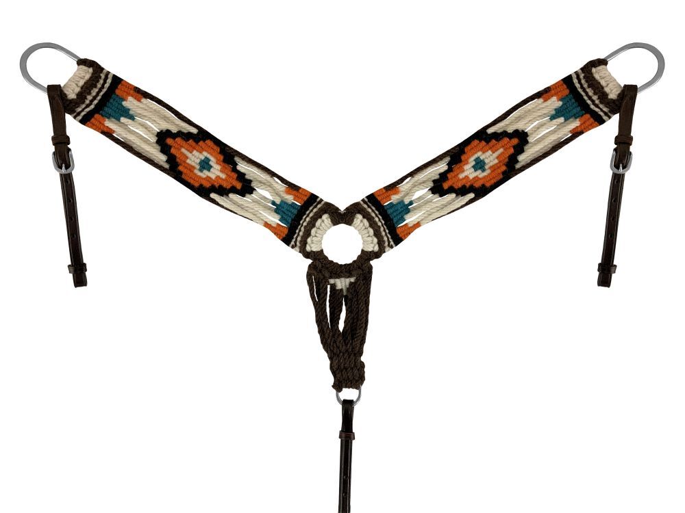 Showman Wool String Breast Collar with Navajo Design! NEW!