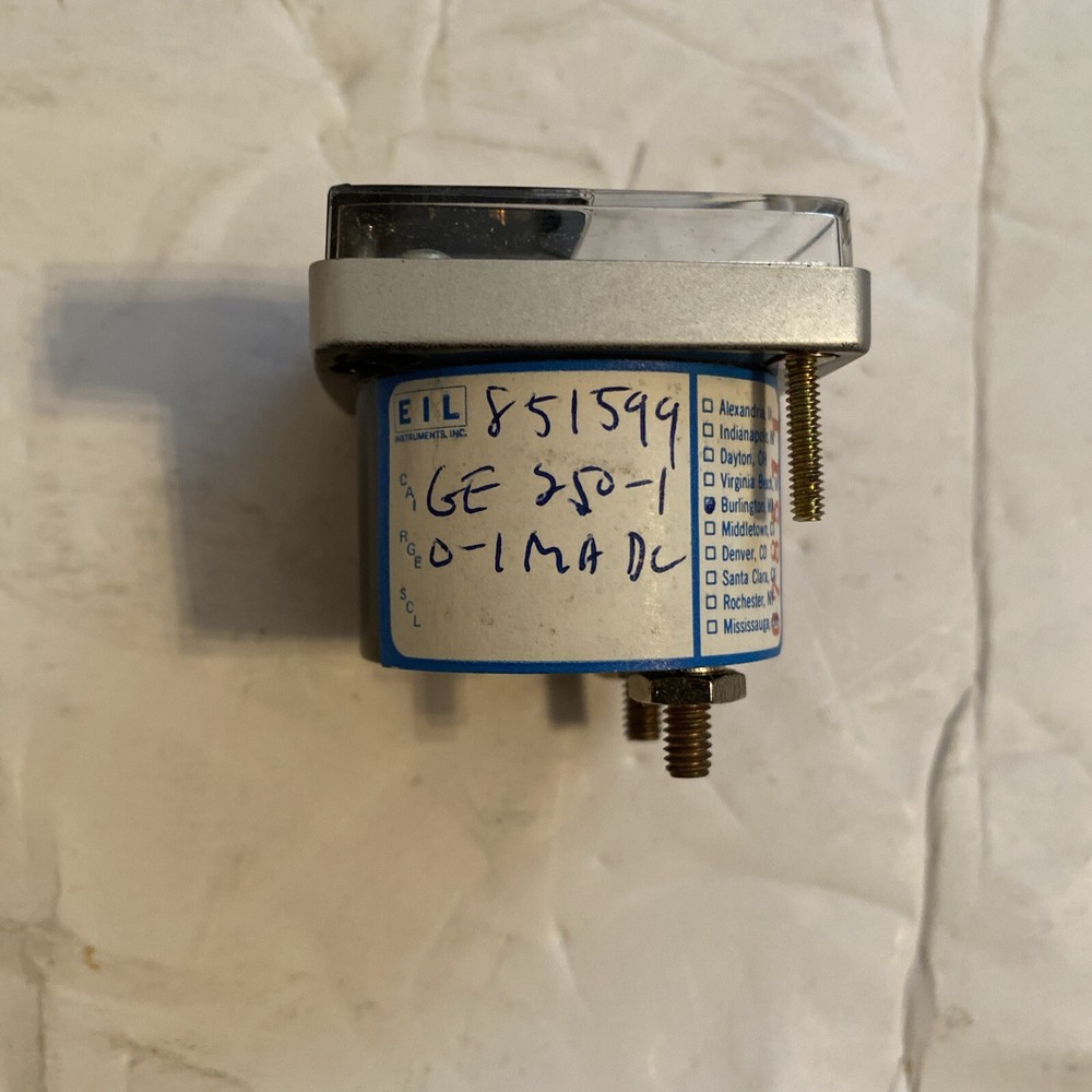 GE DC MilliAmperes Panel Meter (R2#40)