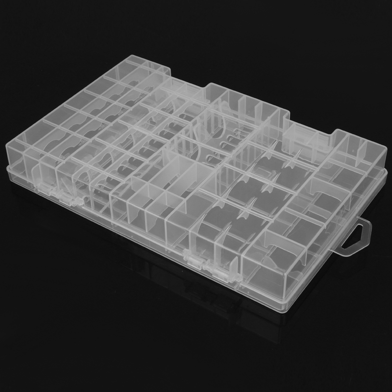 Hard Plastic Battery Case Holder Storage Box Battery Container AAA/AA/C/D/9V