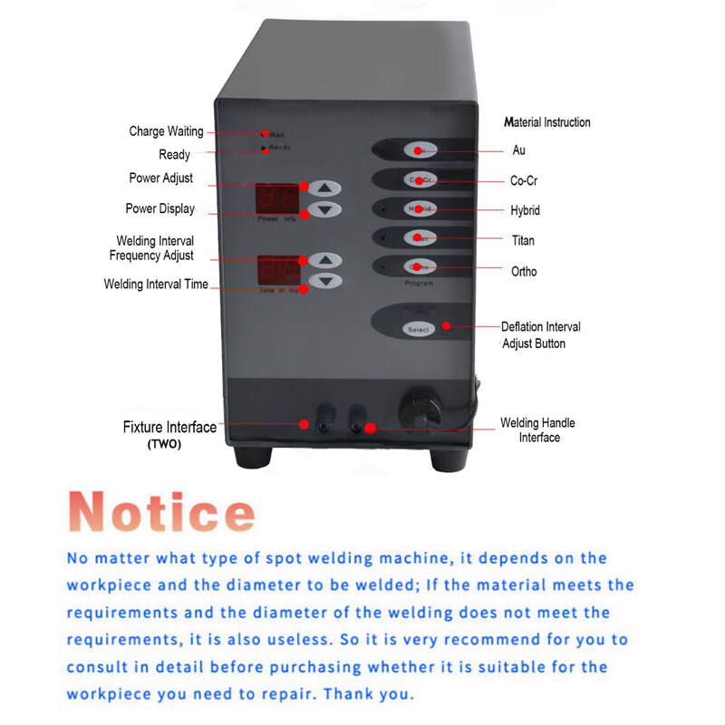 220/110V 100W Automatic Pulse Argon Welding Machine Spot Welder +30pcs Needle