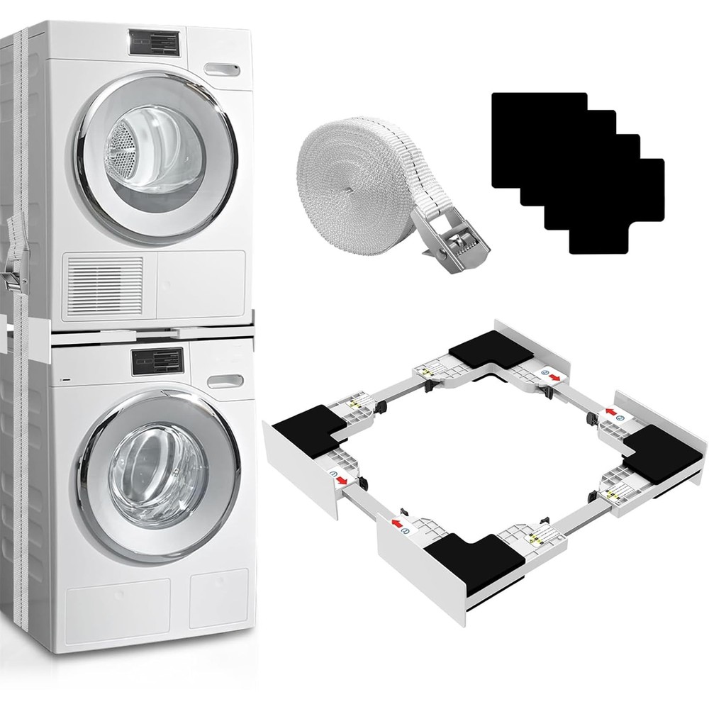 Small Space Laundry Solution - Universal Washer Dryer Stacking Kit