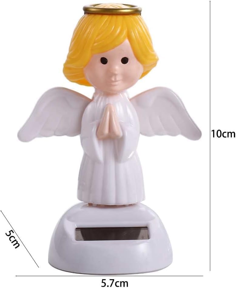 White Solar Powered Dancing,Angel Dancing Figures,Solar