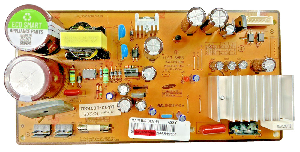 DA92-00768D OEM Samsung Refrigerator Inverter Board Replacement