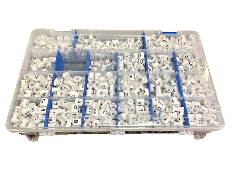 Retail Store Hanger Size Marker Tabs