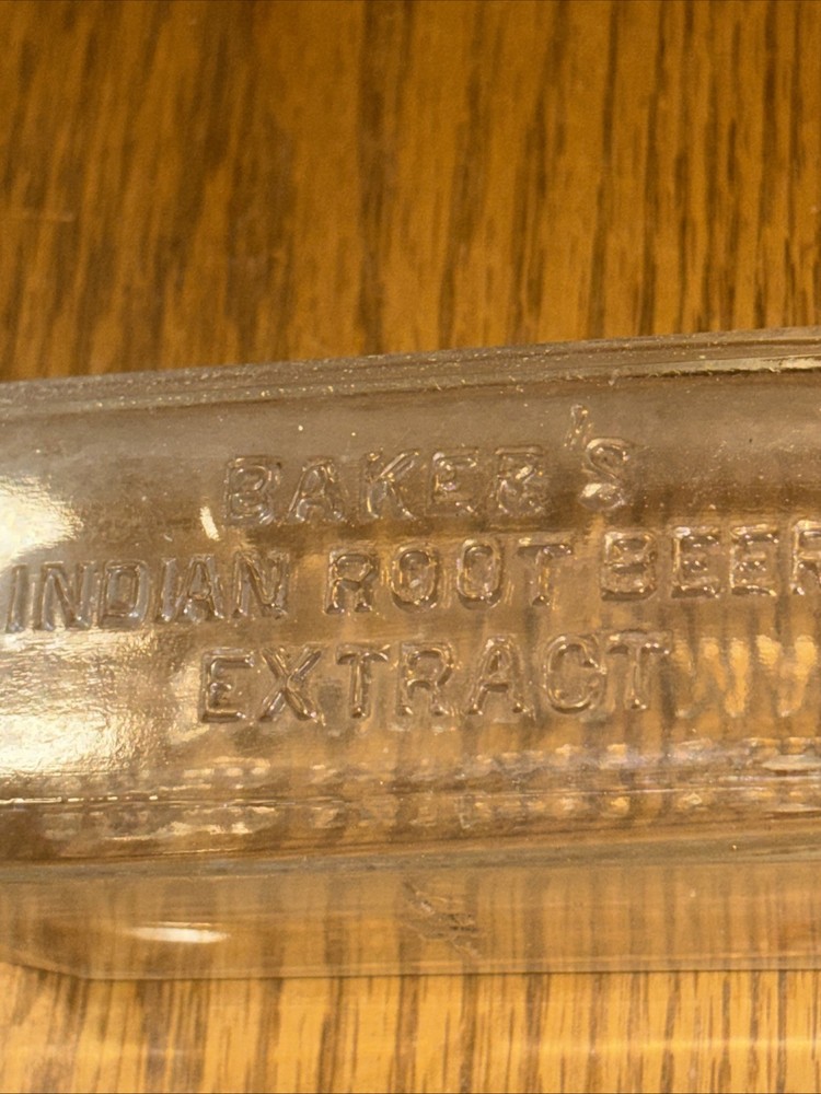 Vintage Bakers Root Beer Extract Bottle
