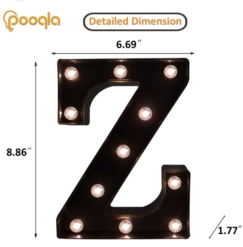 LED Illuminated Letter “Z”