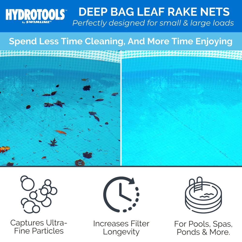 Swimline Hydro Tools Professional Heavy Duty Deep Bag Pool Net (Open Box)