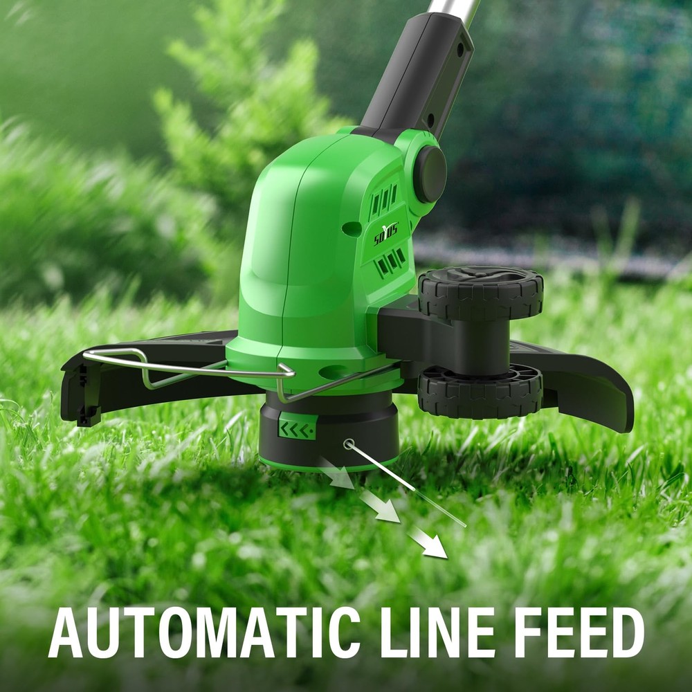 Weed Wacker Cordless, 12 Inch String Trimmer Battery Powered with Battery and...