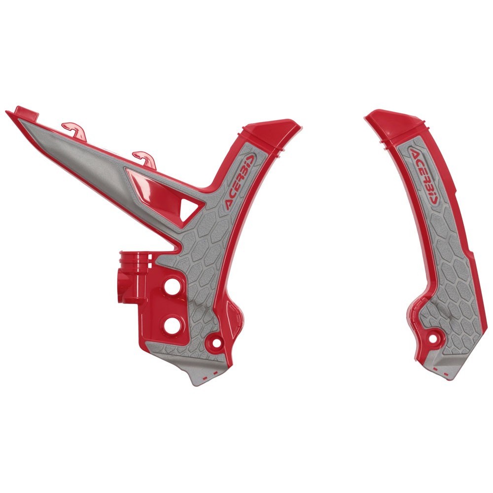 Acerbis X-Grip Frame Guards - Red/Grey - Guards