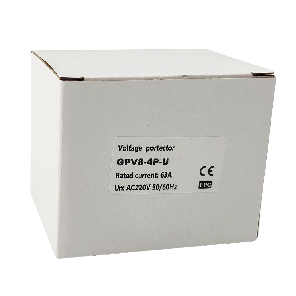 63A 4P 220VAC Voltage Protector self Reconnect Over and Under Voltage Protector