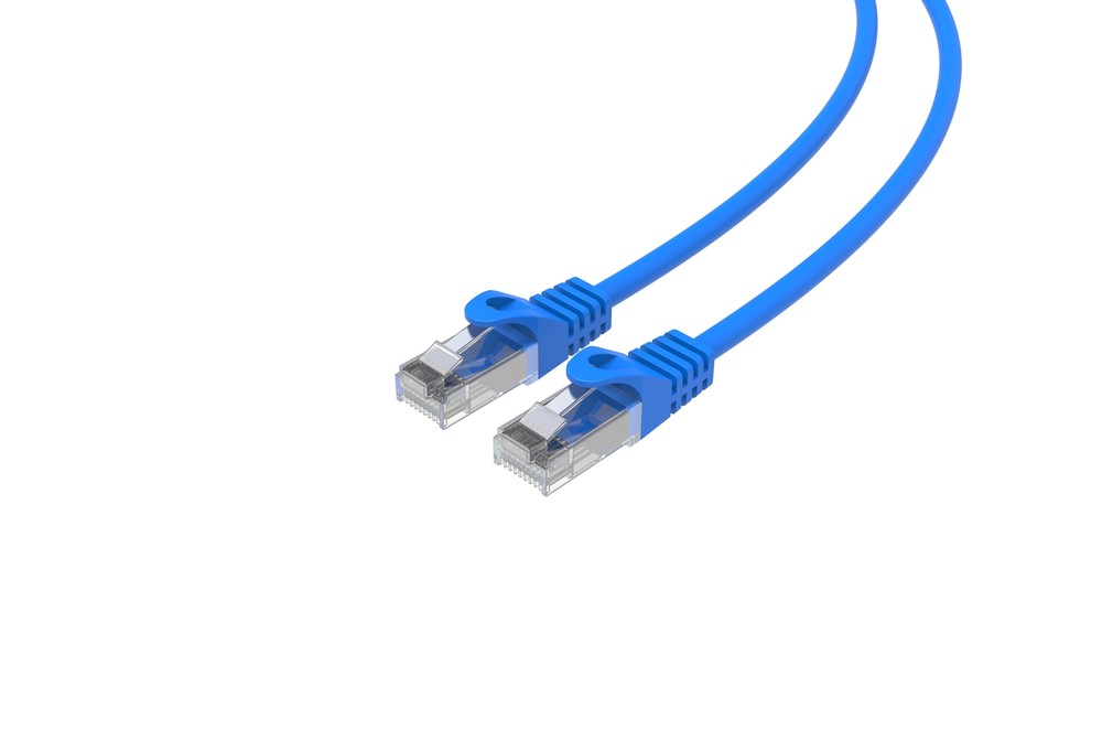 CAT6 Slim Ethernet Patch Cable Blue 15FT 25 PACK