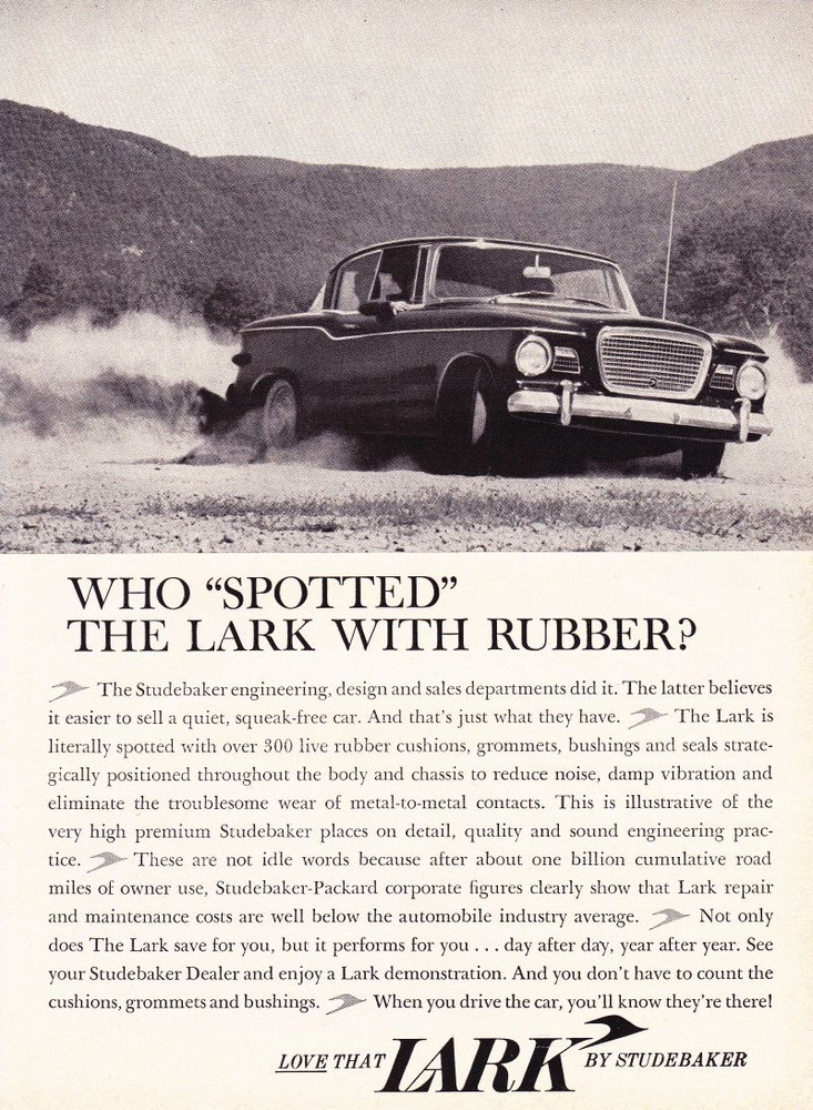 1960 STUDEBAKER LARK  ~  ORIGINAL PRINT AD