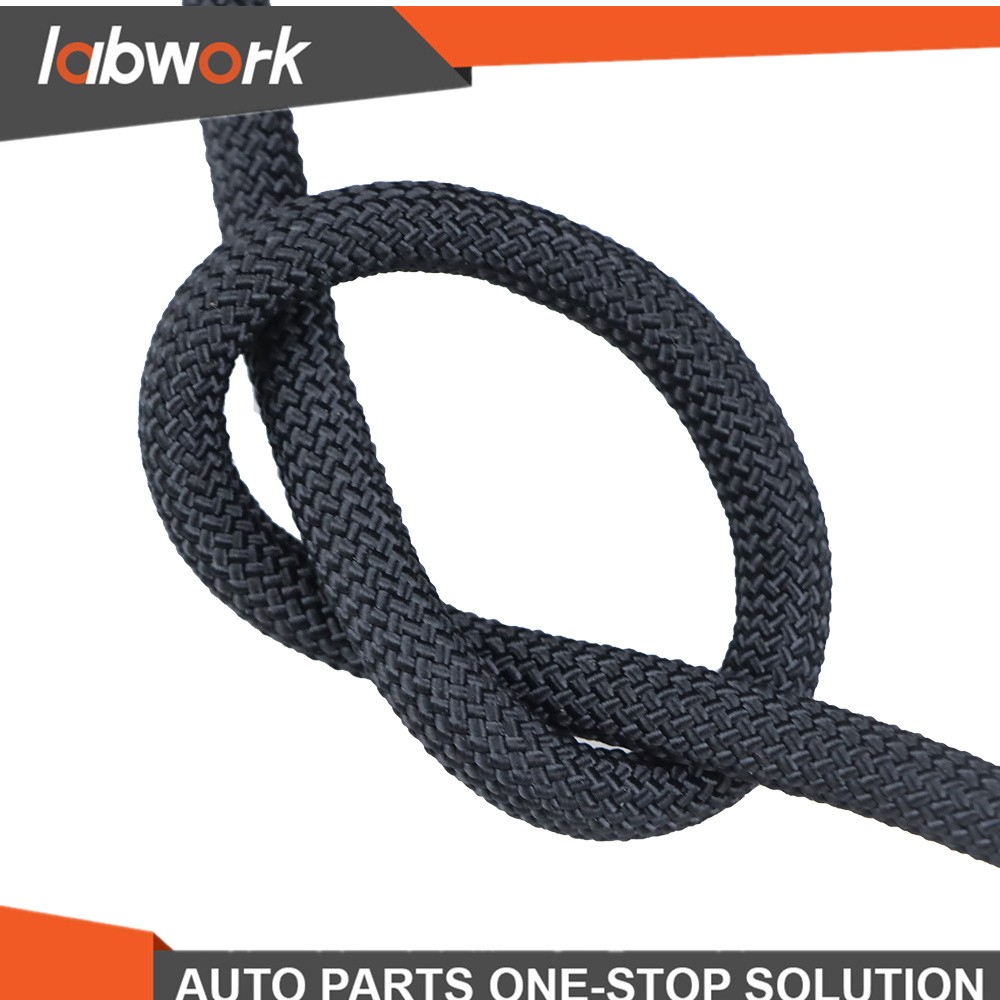 Black High Strong Pulling Braided Polyest Rope 3/8" × 100' 3520Lbs Rope