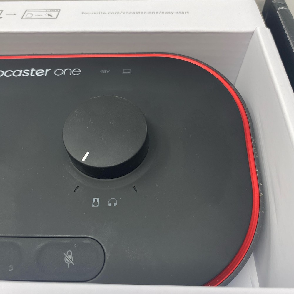 Focusrite Vocaster One USB-C Podcast Interface - Black