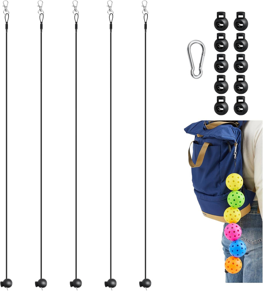 5 Pcs Ball String Holder Compatible with Pickleball Stringer Cable Chord for Sto