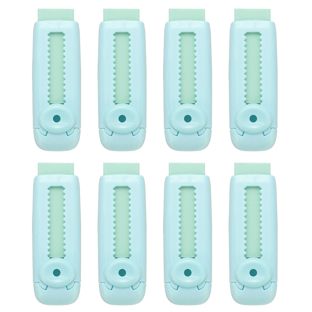 8 Pack Erasers, Pencil Erasers Large Eraser Push Pull Cute Soft, Green