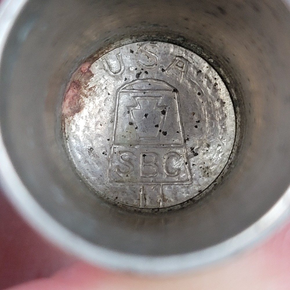 Antique SBC Simon Brothers Leaf Pattern Thimble Size 11
