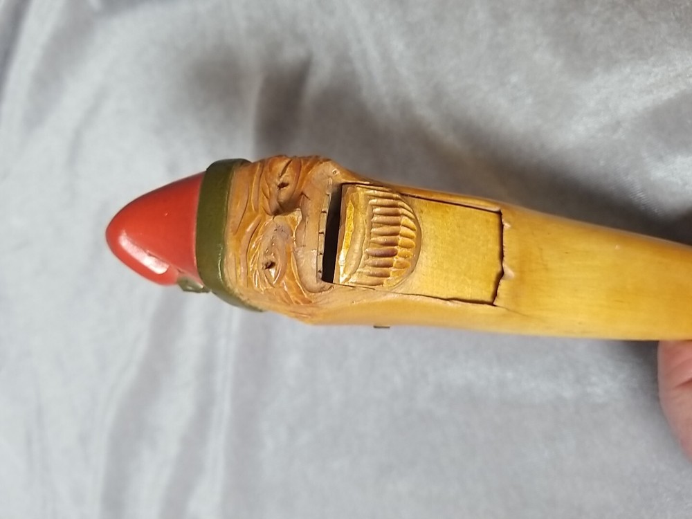 Antique Hand Carved Nut Cracker. Holiday
