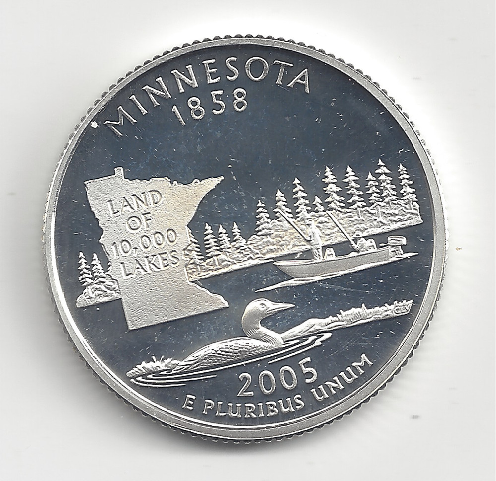 2005 S Silver Proof MINNESOTA Quarter - 90% Silver