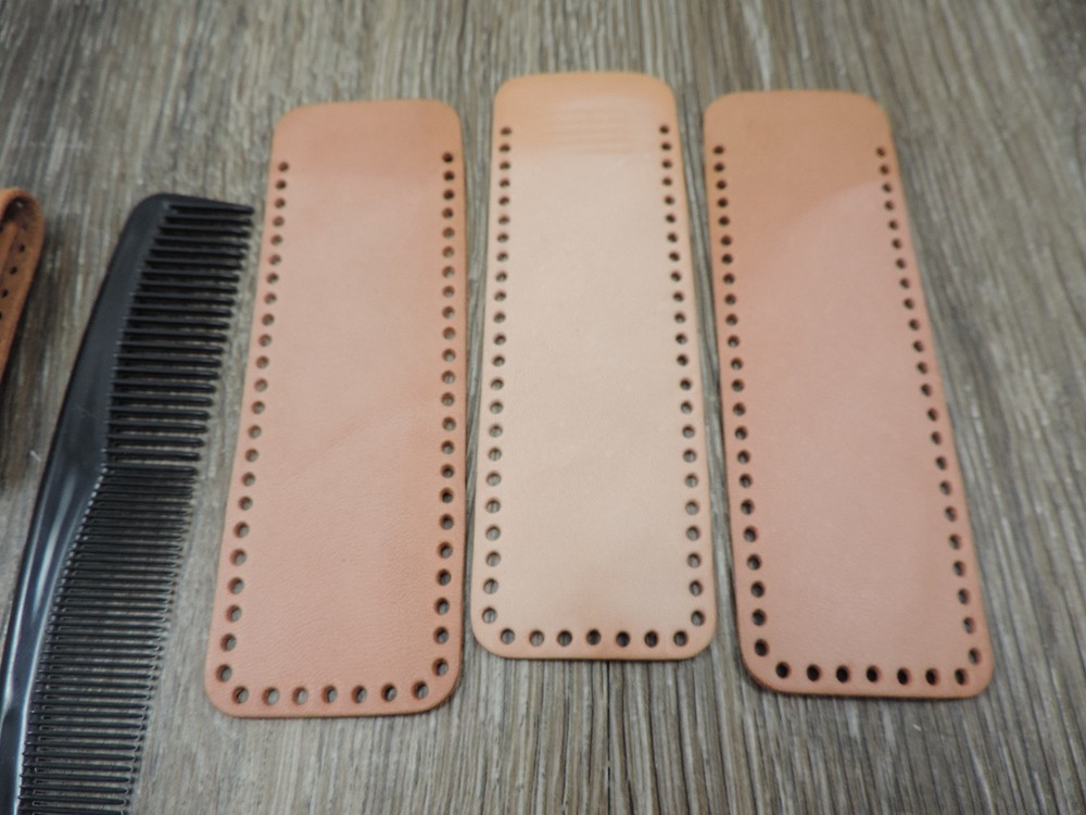2 Leather Projects Key Holder Comb Case Leather Only