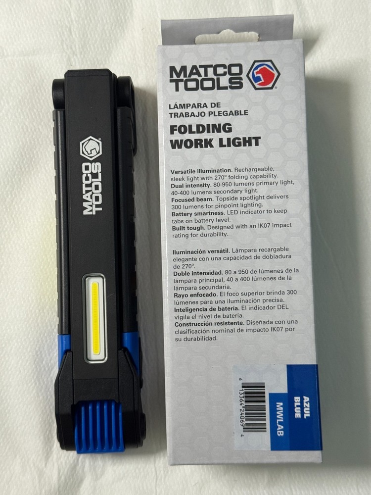 Matco Tools Cordless Folding Work Light MWLAB - Blue