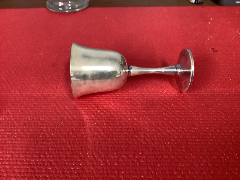 silver plated wine goblets