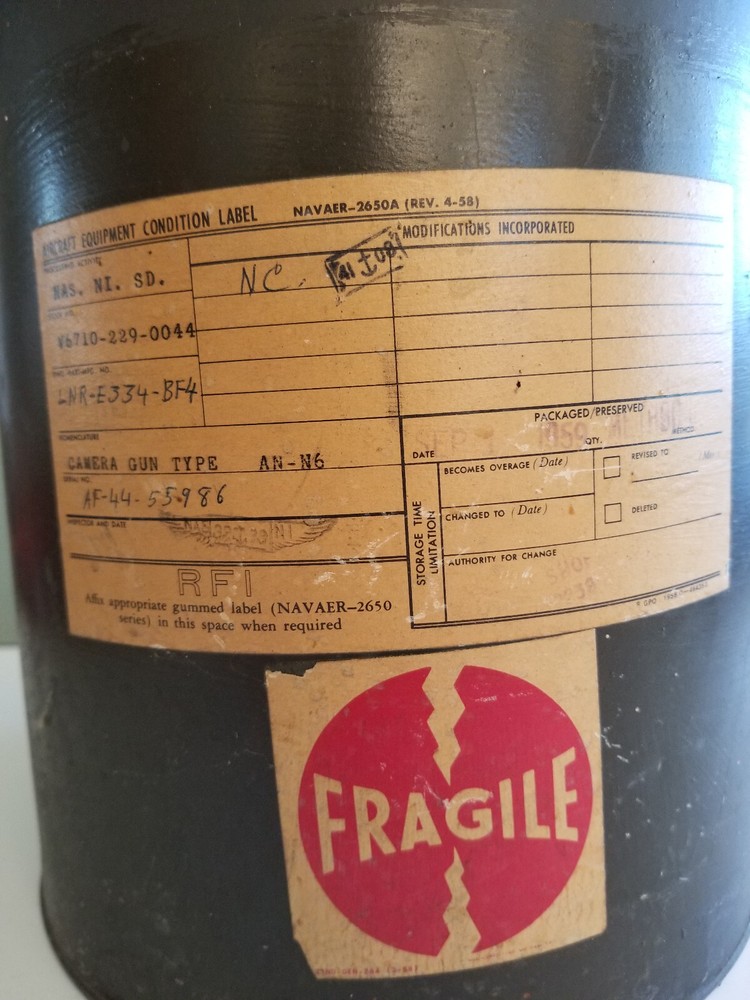 AN-N6 WWII Miltiary Camera Reusable Shipping Container