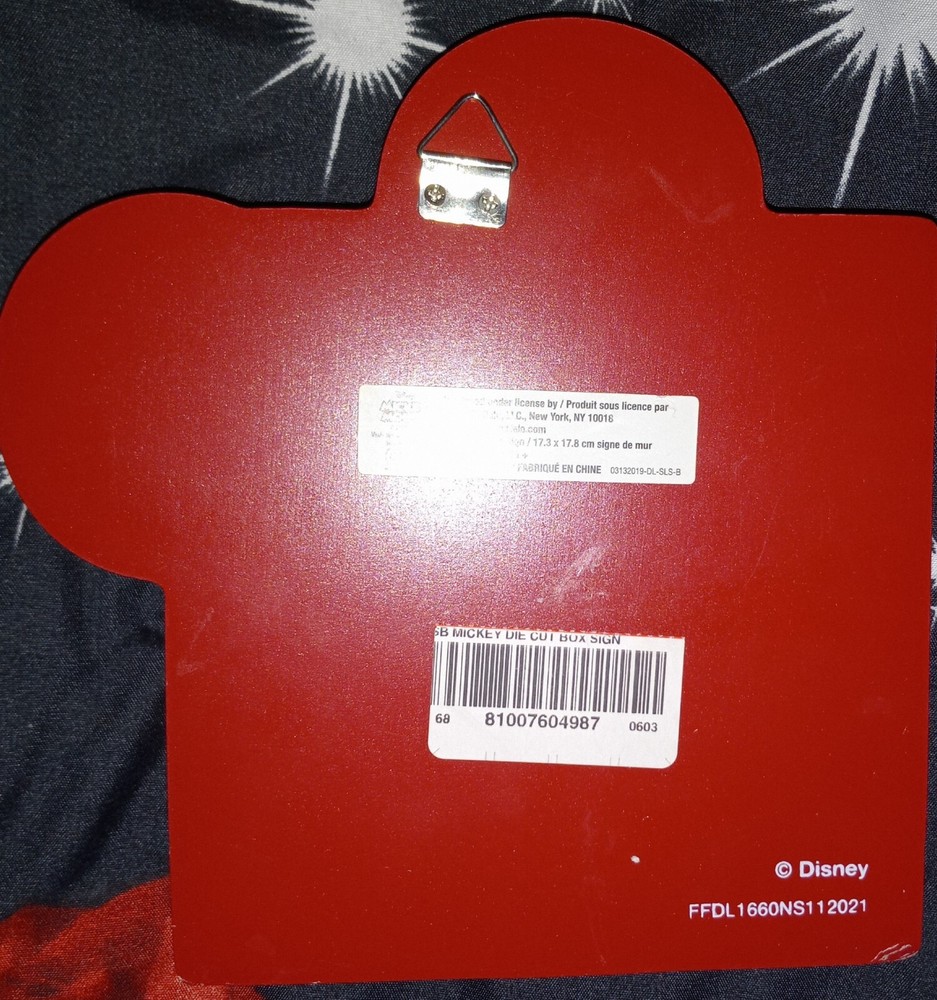 Mickey Mouse Wall Sign