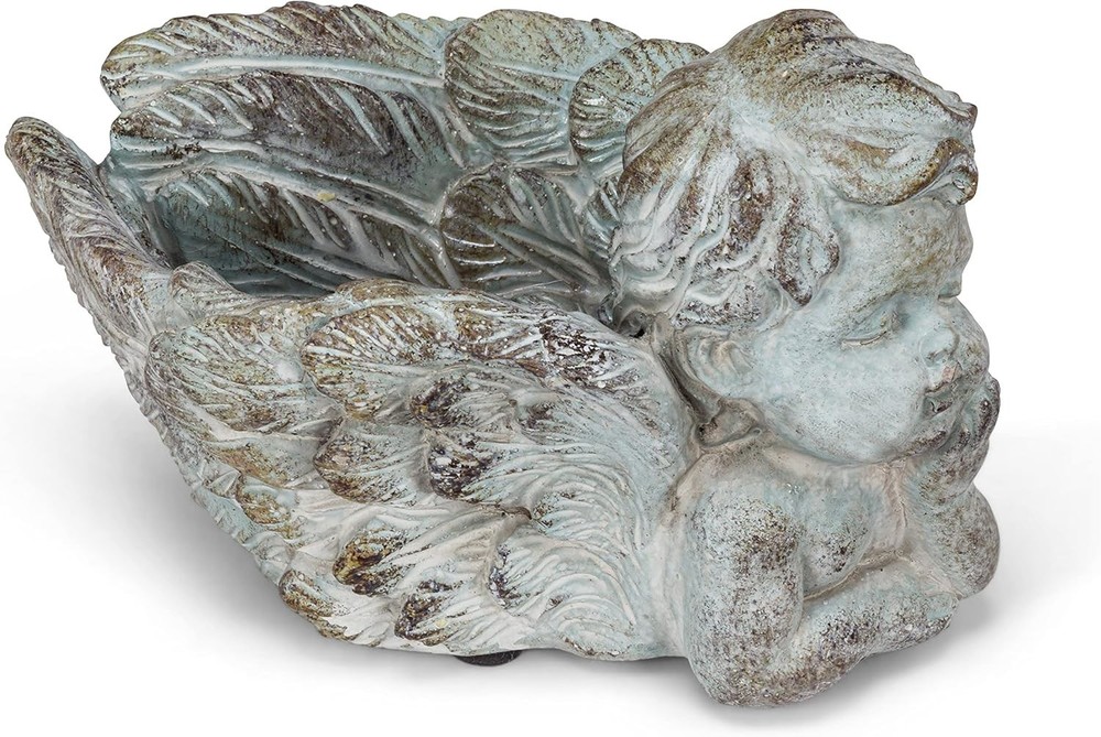 Abbott Collection Resting Cherub Planter 7"