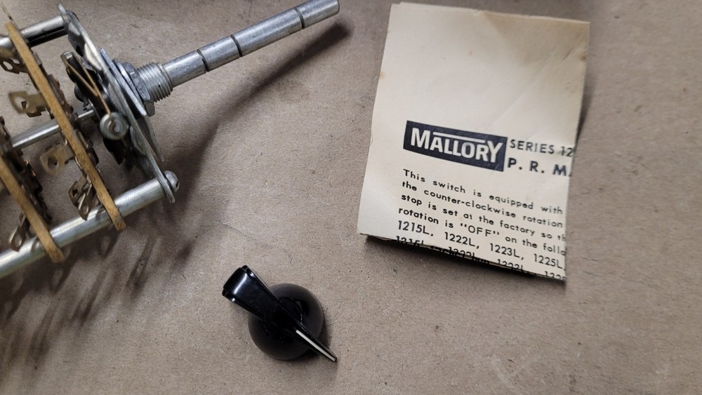 Mallory 1315L Stack Pole Rotary Switch