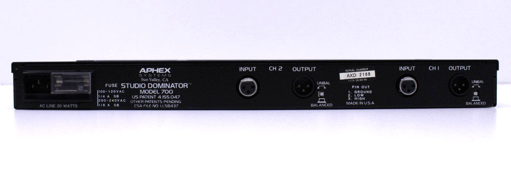 Aphex Systems Studio Dominator Model 700 Rack Mount Tested