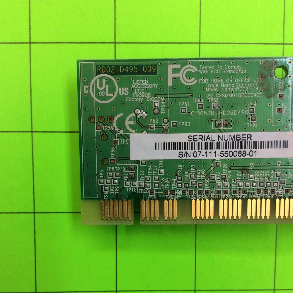 Emachines T5088 Computer Modem RD02-D490 Conexant