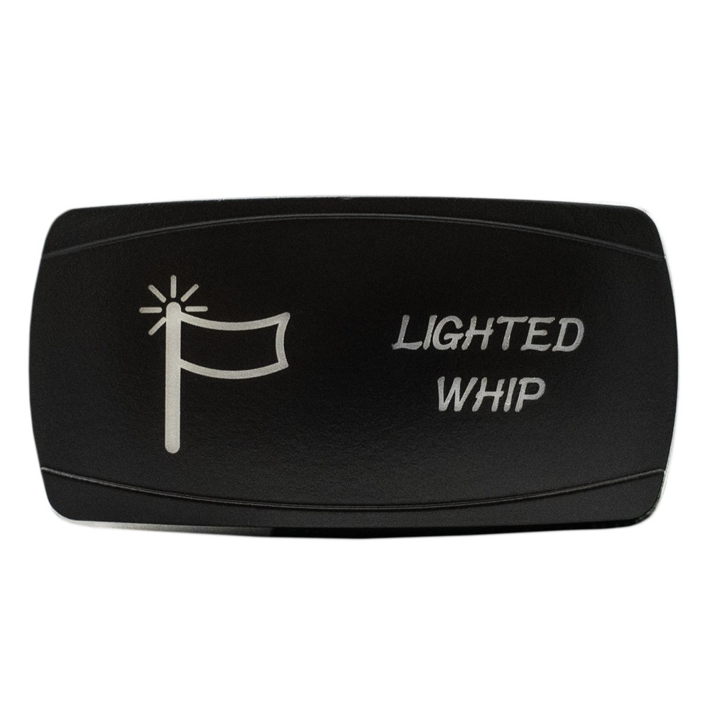 ORANGE Dual Back-lit Rocker Switch Laser Etched 20A LIGHTED WHIP Horizontal