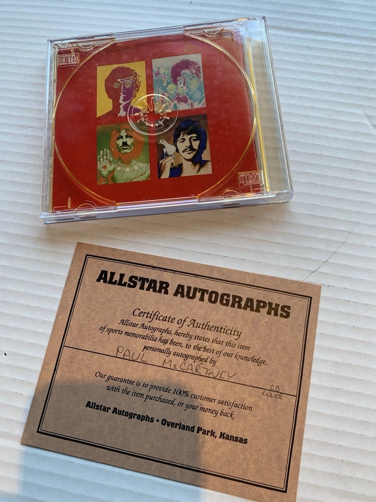Beatles Paul McCartney CD Case w/certicate
