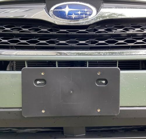 Front License Plate Mount Bracket Round Hole Adapter Kit for Subaru–Plastic P...
