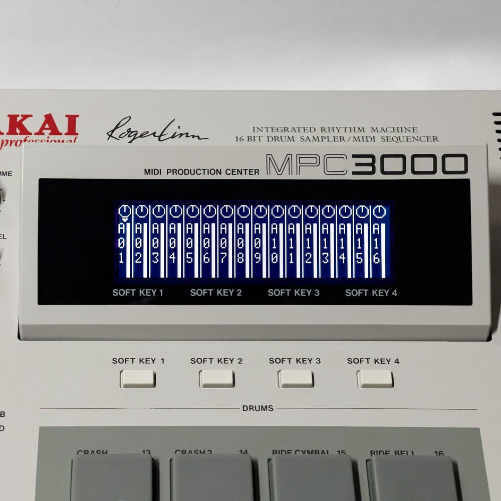 AKAI MPC 3000 LED Display White/Black
